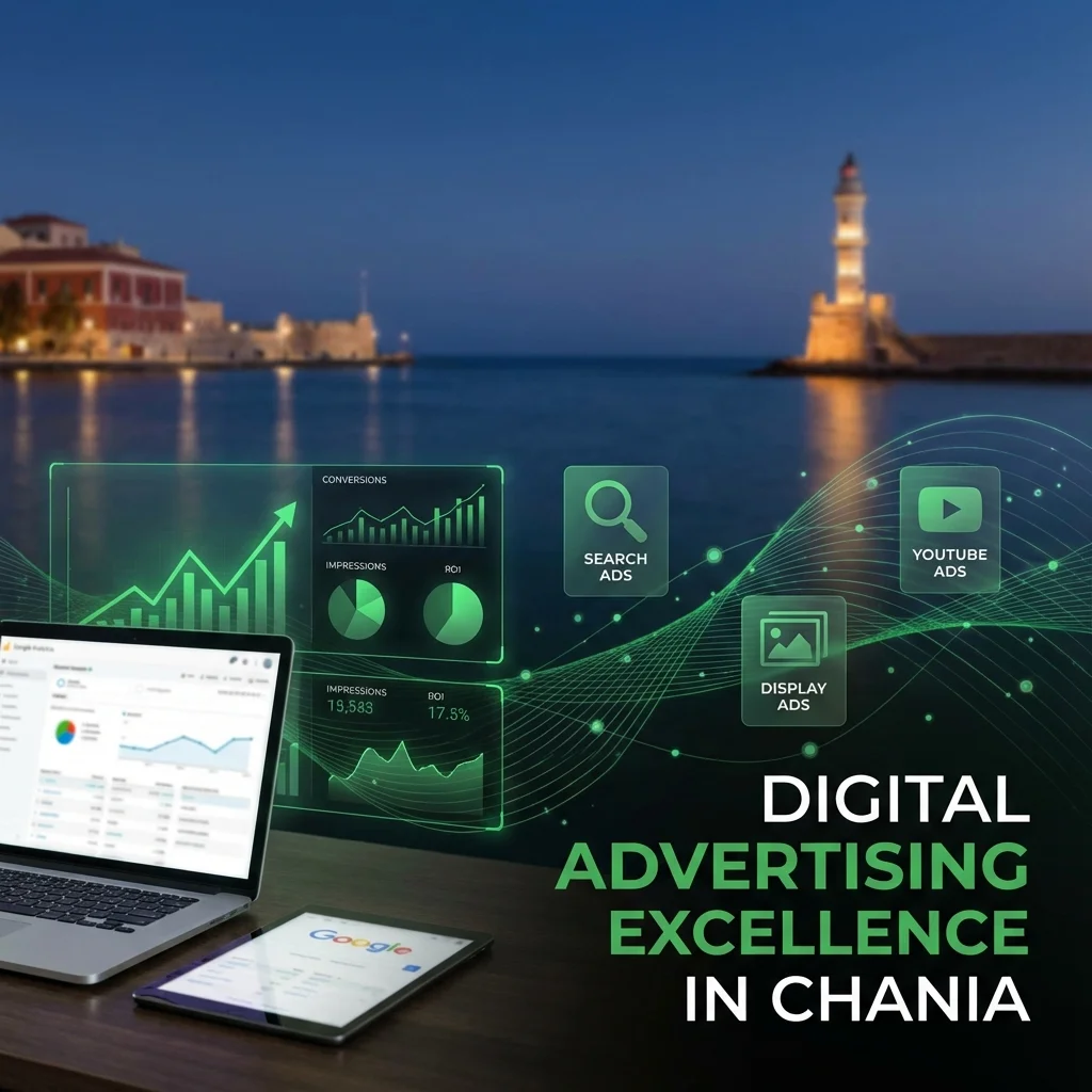 Υπηρεσίες Google Ads Χανιά από την YFO - Search, Display, YouTube, Performance Max