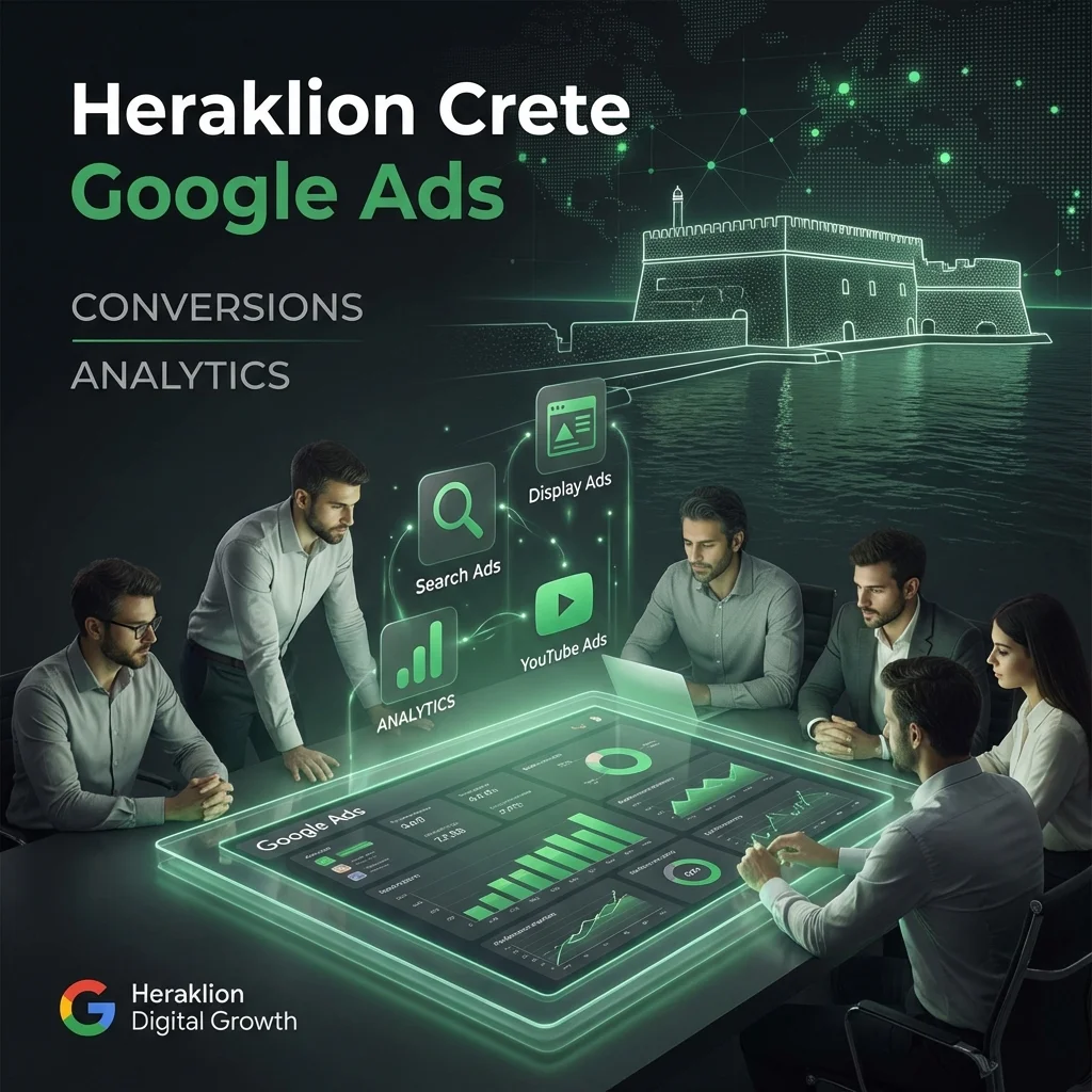 Υπηρεσίες Google Ads Ηράκλειο από την YFO - Search, Display, YouTube, Performance Max
