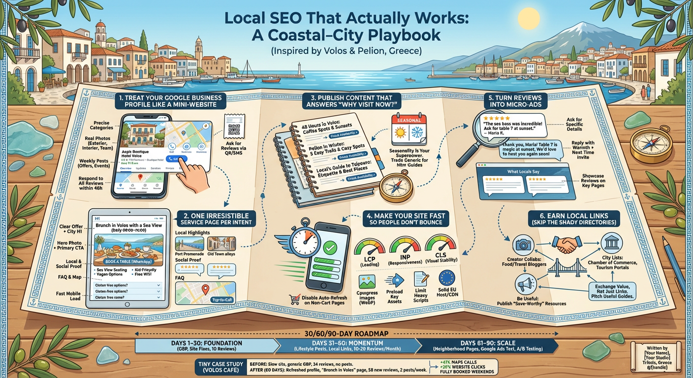 Υπηρεσίες SEO Βόλος από την YFO - Local SEO, Tourism SEO Πήλιο, E-commerce SEO