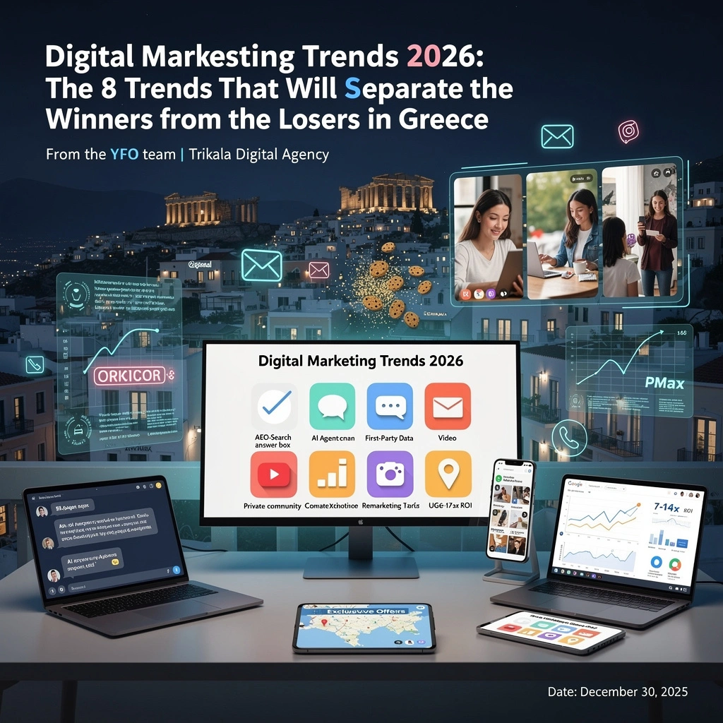 Digital Marketing Trends 2026 - 8 Τάσεις που θα Καθορίσουν το Μέλλον - YFO.gr