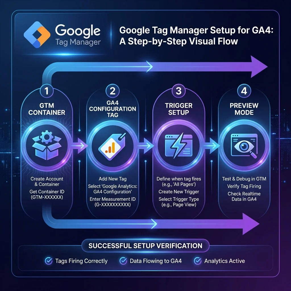 Google Tag Manager Setup Process for GA4
