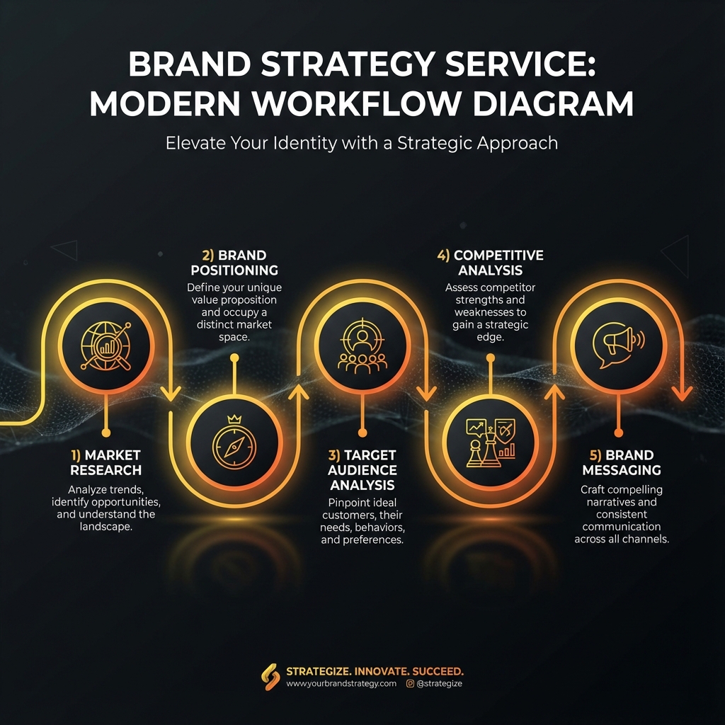 Brand Strategy Process Infographic