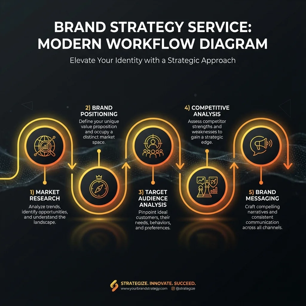 Brand Strategy Process Infographic
