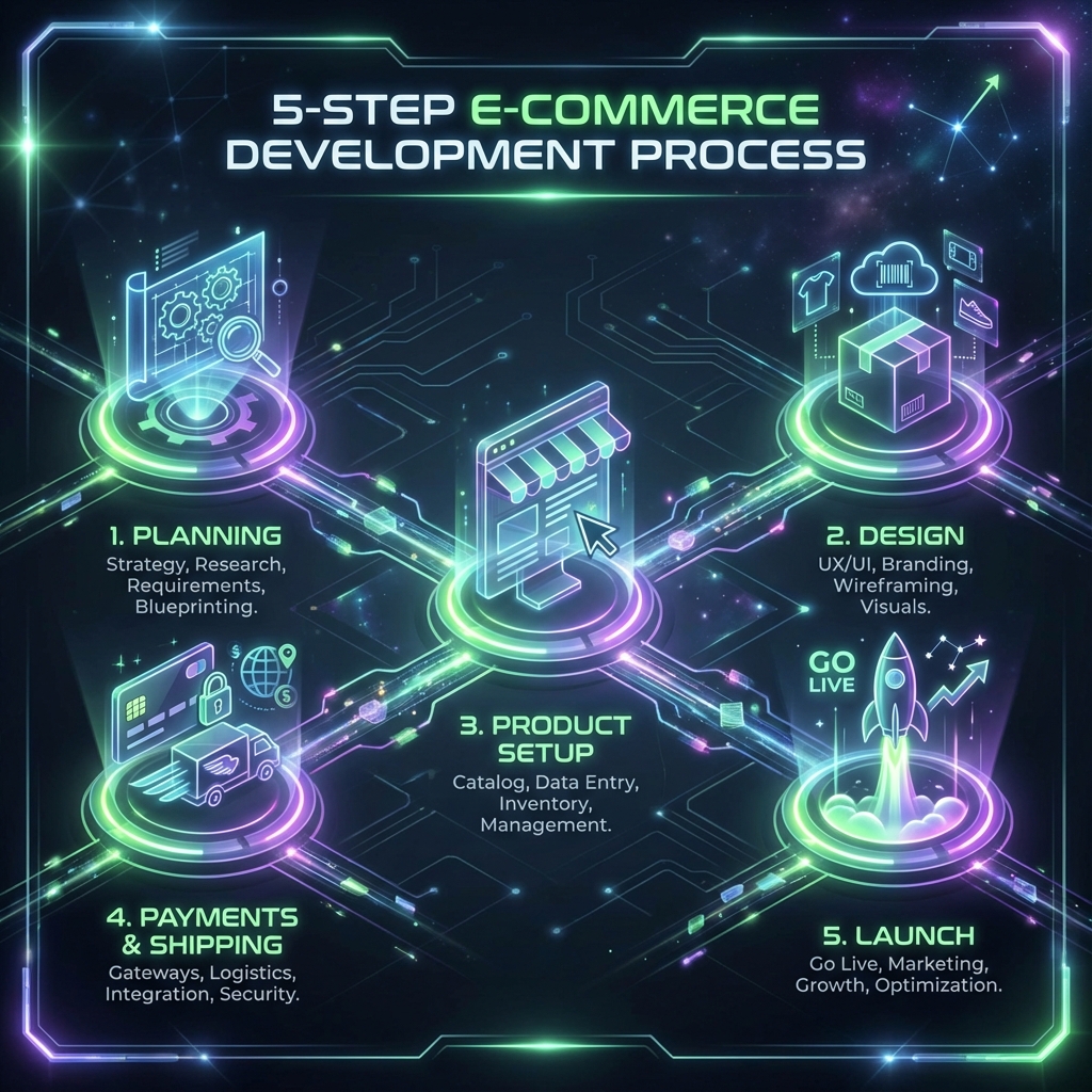 E-shop Process Infographic