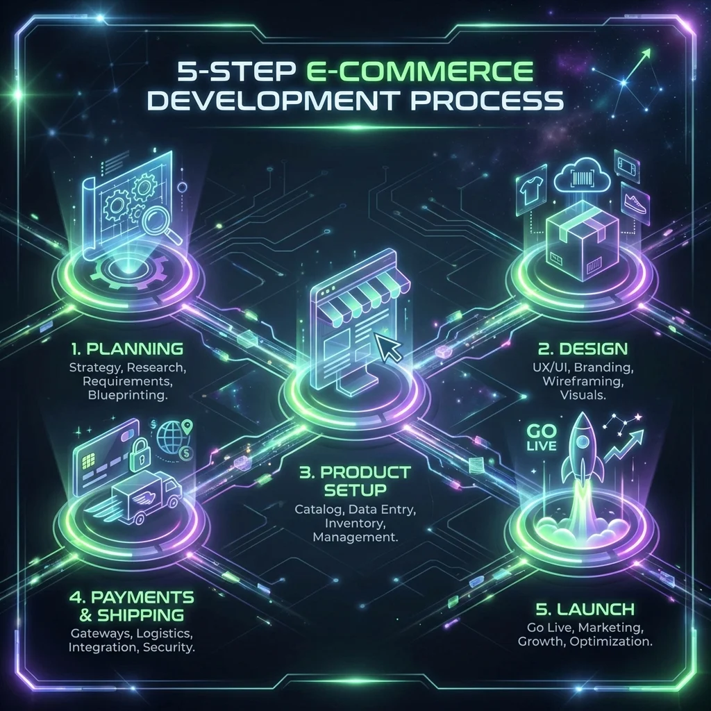 E-shop Process Infographic