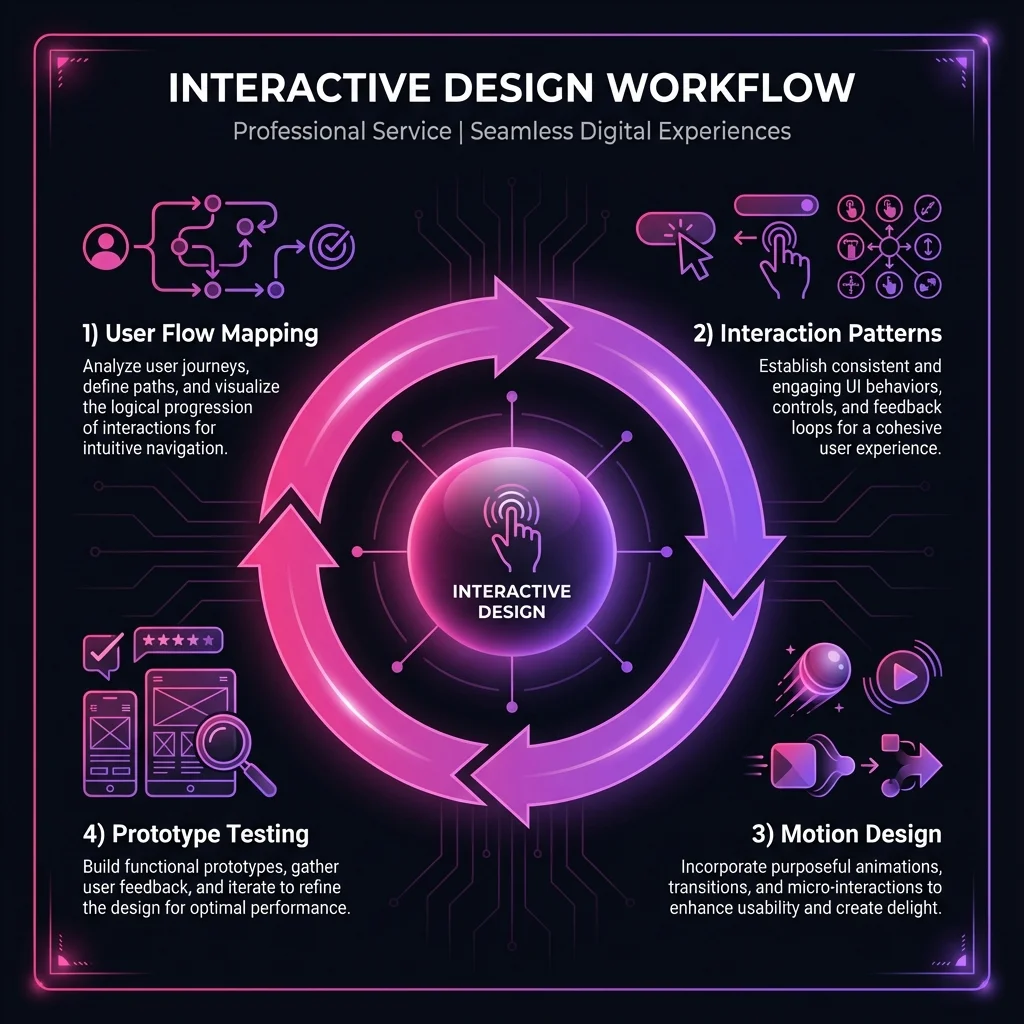 Interactive Design Process Infographic