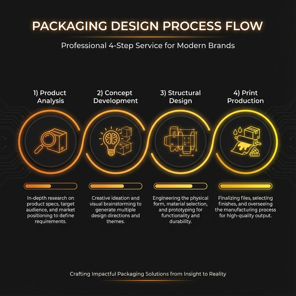 Packaging Design Process Infographic