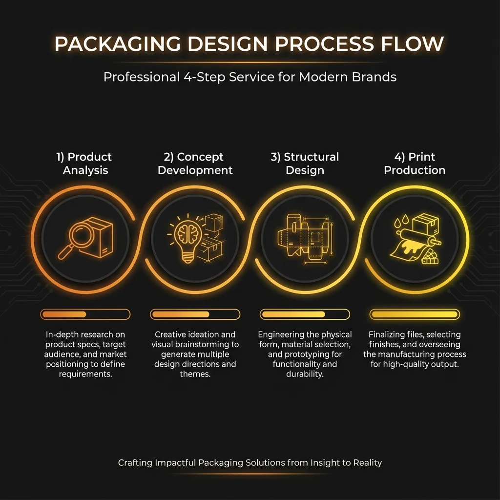 Packaging Design Process Infographic