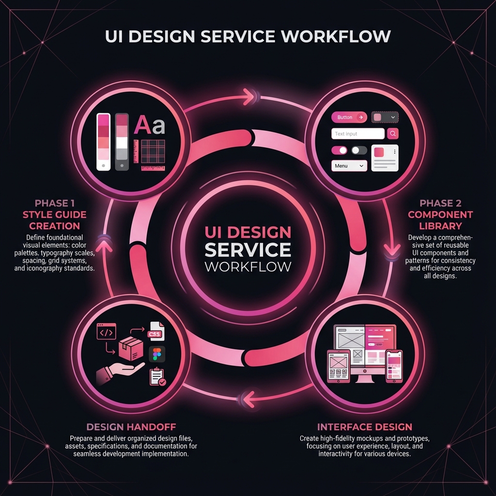 UI Design Process Infographic