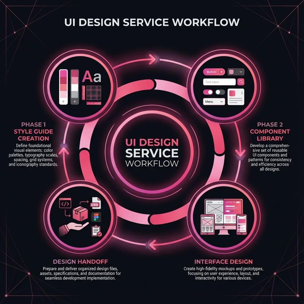 UI Design Process Infographic