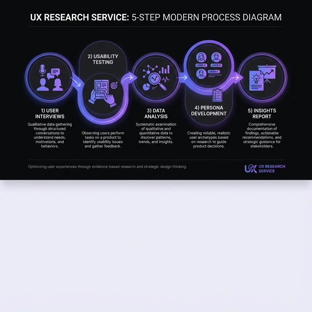UX Research Process Infographic