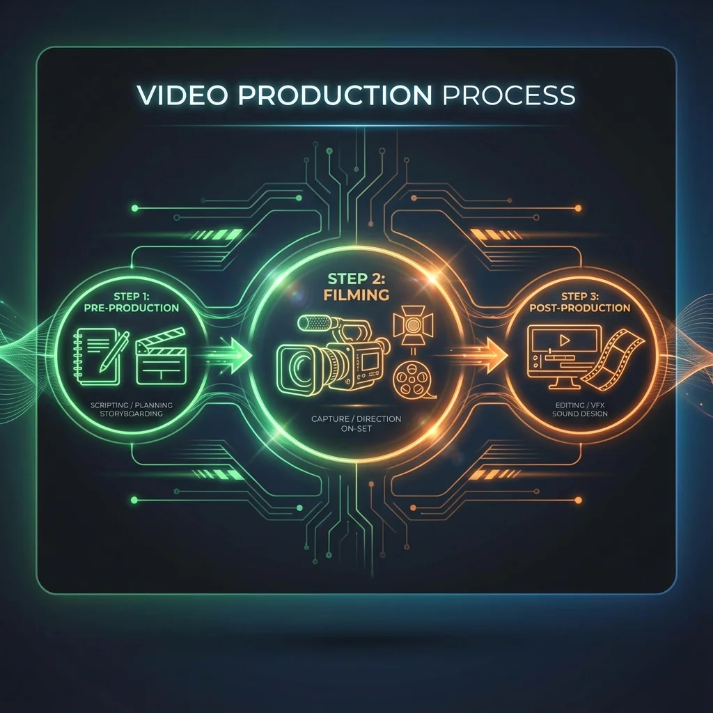 Video Production Process Infographic