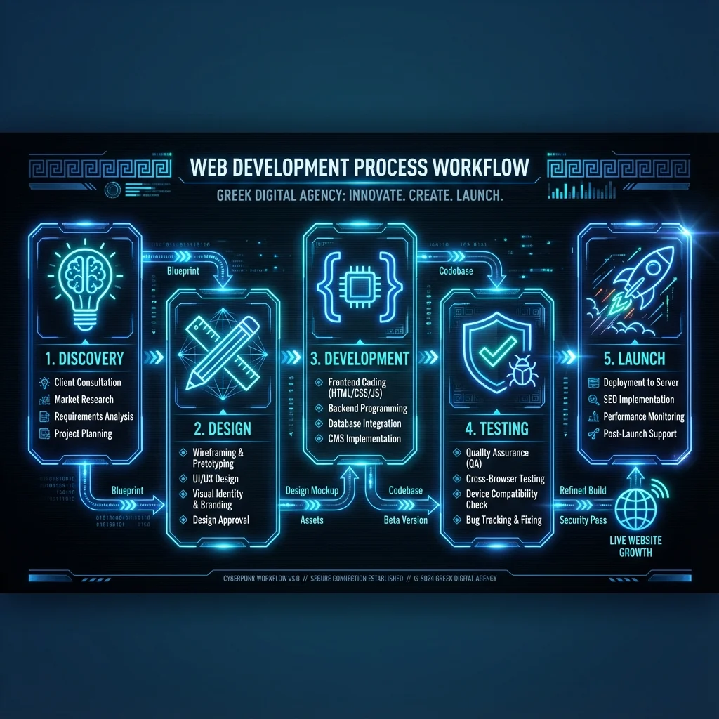 Web Development Process Infographic